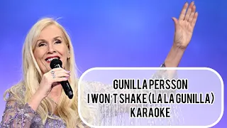 GUNILLA PERSSON - I WON’T SHAKE (LA LA GUNILLA) - KARAOKE with backing vocals