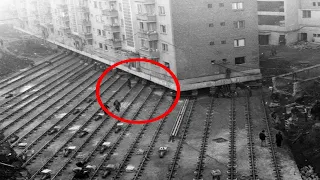 Как в Москве в 1930 х двигали дома вместе с жильцами