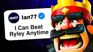 I Gave Ian77 $100 Every Time He *BEATS* Me in Clash Royale