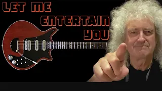 Queen - Let me entertain you guitar backing track Montreal
