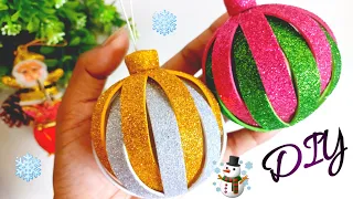 🌟Christmas Tree Ornament Crafts - Christmas Tree Decorations - Glitter Form Sheet Decors 🎄🔮