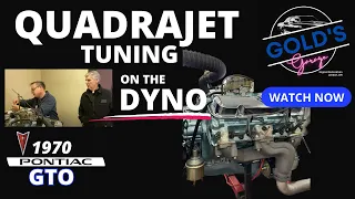 Matching your camshaft to your compression - Dyno a testing 1970 GTO Pontiac 400 - Quadrajet Tuning