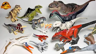 All LEGO Jurassic World Dinosaurs VS Movie Mattel Dinosaurs!