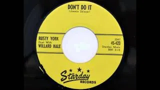 Rusty York & Willard Hale - Don't Do It (Starday 423) [1959]