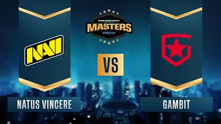 CS:GO - Gambit vs. Natus Vincere [Overpass] Map 2 - DreamHack Masters Spring 2021 - Group A