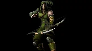 Injustice Gods Among Us | Green Arrow - All skins, Intro, Super Move, Story Ending