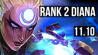 DIANA vs XERATH (MID) | Rank 2 Diana, 2.2M mastery, 7/2/9, 500+ games | JP Challenger | v11.10