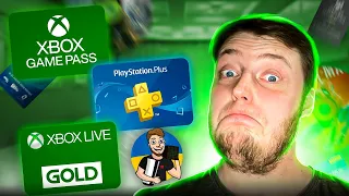 Порівняння ІГРОВИХ підписок | Xbox GAME PASS та Playstation PLUS | Xbox LIVE GOLD | PS+ EXTRA