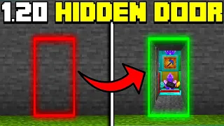 🦅 Minecraft Bedrock 1.20 | Easy Hidden Door Tutorial!