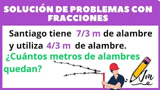 Solución de problemas con fracciones (súper fácil ✅)| Ejemplo #:2. Julismath