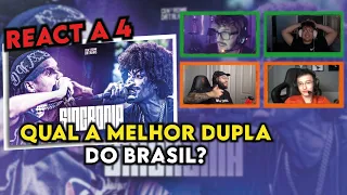 REACT DE 4💥 - AS DUPLAS com MAIS SINCRONIA nas BATALHAS! 💥