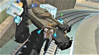 What happens if you derail the Military Train during the mission Green Goo? - GTA San Andreas