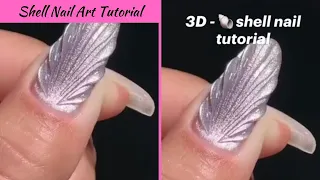 3D - Shell Nail Art Design Tutorial