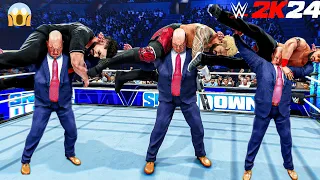 WWE 2K24 - Paul Heyman Destroys The Bloodline | Gameplay