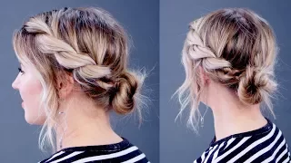 Hairstyle Of The Day: SUPER SIMPLE Twisted Rope Updo | Milabu