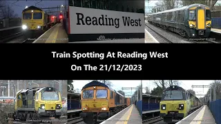 (4K) Train Spotting At Reading West On The 21/12/2023