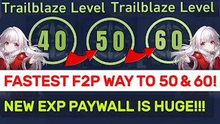 FASTEST WAYS TO LEVEL 50 & 60 AS F2P!!! NEW Exp PAYWALL Is MASSIVE!!