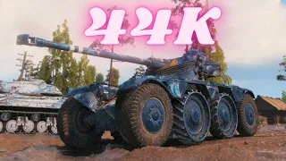 44K Spot Damage Panhard EBR 105 & EBR 90 & EBR 75 (FL 10)   World of Tanks Replays ( 3x Scout )