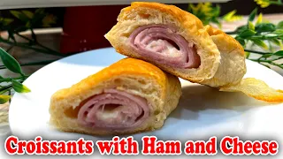 Croissants with Ham and Cheese