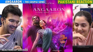 Pakistani Couple Reacts To Angaroon ( The Couple Song ) Lyrical | Pushpa 2 | Allu Arjun | Rashmika