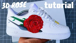 Custom Nike AF1 "3D Rose" Tutorial