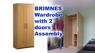 IKEA BRIMNES 2 doors wardrobe Assembly