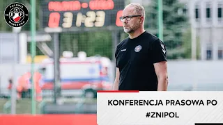 Konferencja prasowa po meczu Znicz Pruszków - Polonia Warszawa