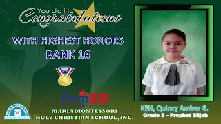 GRADE 3 RECOGNITION SY 2020-2021 (Main Branch)