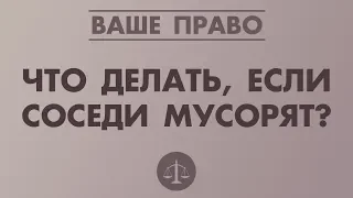 ЧТО ДЕЛАТЬ, ЕСЛИ СОСЕДИ МУСОРЯТ?