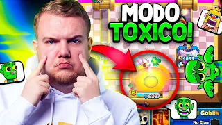 SOY EL JUGADOR MAS TOXICO DE CLASH ROYALE DURANTE 1 DIA😈