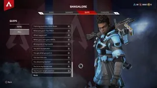 Apex Legends - All Bangalore Quips