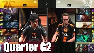 Vitality vs Fnatic | Game 2 Quarter Finals S6 EU LCS Spring 2016 Playoffs | VIT vs FNC G2 1080p