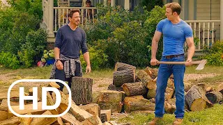 Tony Stark e Steve Rogers Cortando Lenha | Vingadores: Era de Ultron (2015) | Clipe do Filme HD