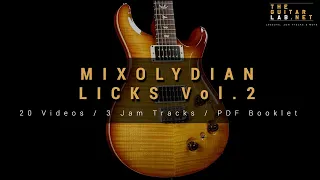 20 Mixolydian Licks Vol.2  - TheGuitarLab.net -