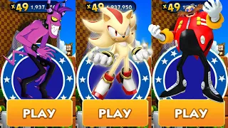 Sonic Dash - Super Shadow New Character Unlocked and Fully Upgraded vs All Bosses Zazz Eggman Update