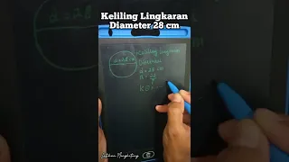 Keliling Lingkaran Diameter 28 cm