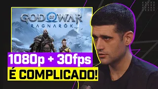 GRÁFICOS E DESEMPENHO DO GOD OF WAR RAGNAROK NO PS4!