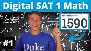 800 SAT Math Scorer - Math Walkthrough - Digital SAT Practice Test 1