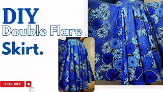 How to sew a double circle skirt || 720 circle skirt || circle skirt tutorial