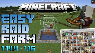 Minecraft Easy RAID FARM 1.14 - 1.16 Tutorial Very FAST!