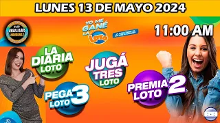 Sorteo 11 AM Resultado Loto Honduras, La Diaria, Pega 3, Premia 2, LUNES 13 de mayo 2024