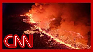Iceland volcano: Eruption creates massive fissure