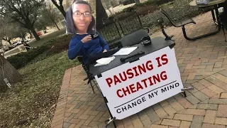 Pausing is Cheating