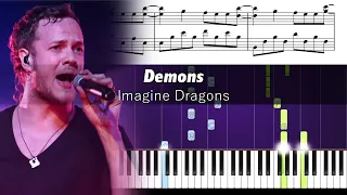 Imagine Dragons - Demons - Piano Tutorial with Sheet Music