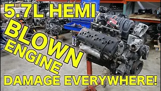 Chrysler 300C 5.7L Hemi Teardown. SINGLE CHEEK REPAIRS GALORE! Can I Salvage Anything From This?
