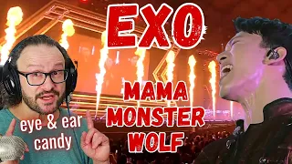 OMG! -- EXO 엑소 - MAMA MONSTER WOLF live reaction