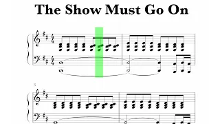 Queen - The Show Must Go On Sheet Music