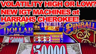 Checking the Volatility on Brand New IGT Machines at Harrahs Cherokee, and Got This!