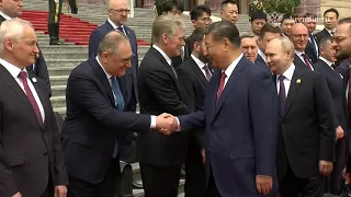 Церемония официальной встречи Путина