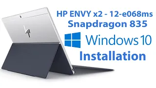 HP ENVY x2 Snapdragon 835 windows 10 installetin Step by Step